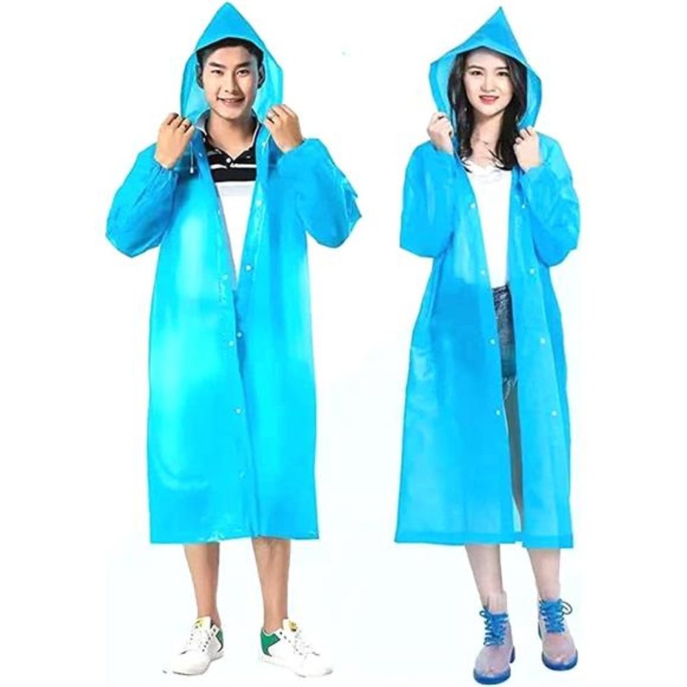 Goooodgem Rain Coat (2 Pack) - EVA Rain Poncho for Women and Men Environmental p